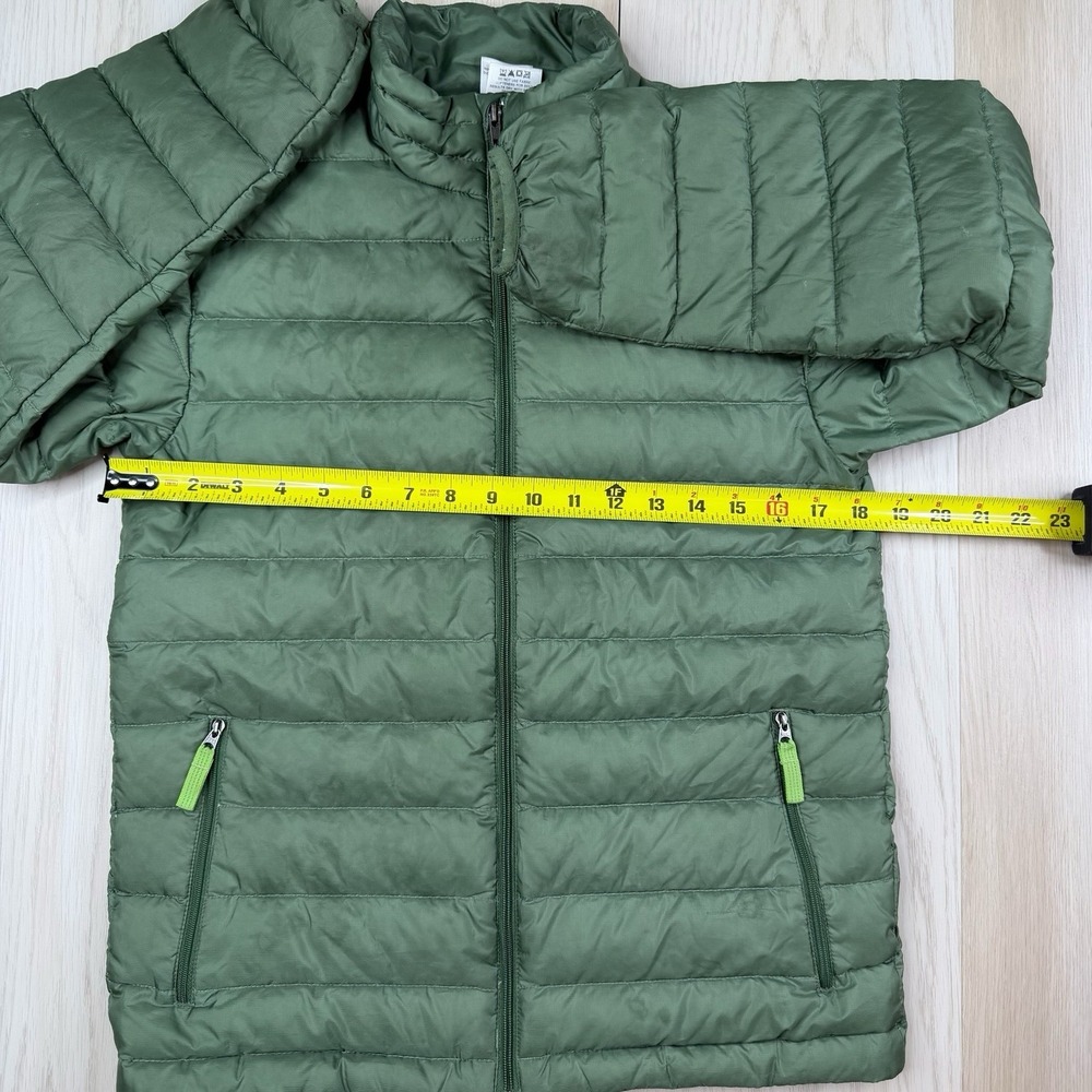 Patagonia Down Sweater Insulated Puffer Jacket Full Zip Green Boys Size L (12) - Picture 9 of 13
